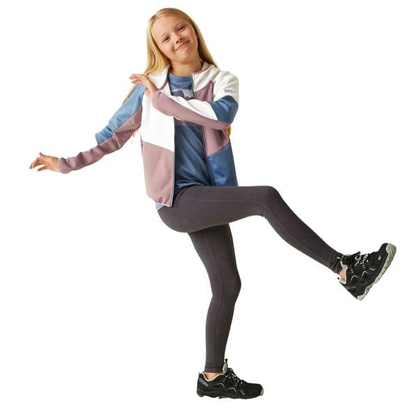 Regatta Childrens/Kids Dissolver VIII Full Zip Fleece Jacket - White/Heather - 