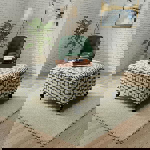 Bespoke large square ottoman seating with premium upholstery