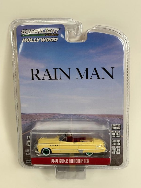 Greenlight Rain Man Charlie Babbitt 1949 Buick Roadmaster Chase Model 1:64 44960C