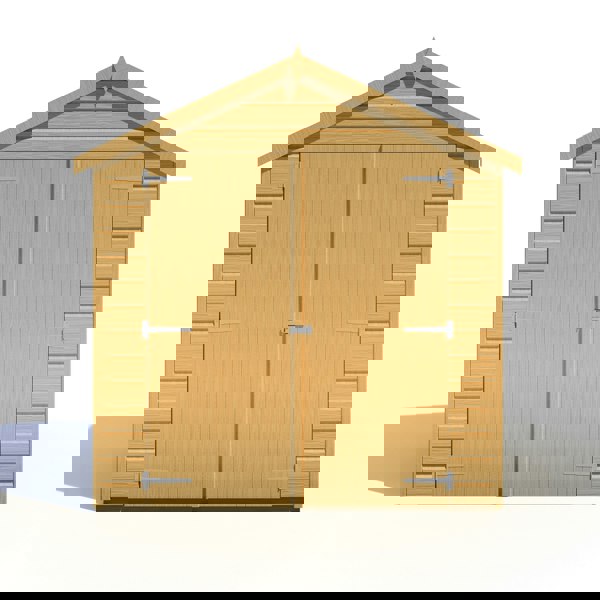 Shire Bute Shiplap Apex Double Door 4x6 12mm interlock Clad wooden Shed