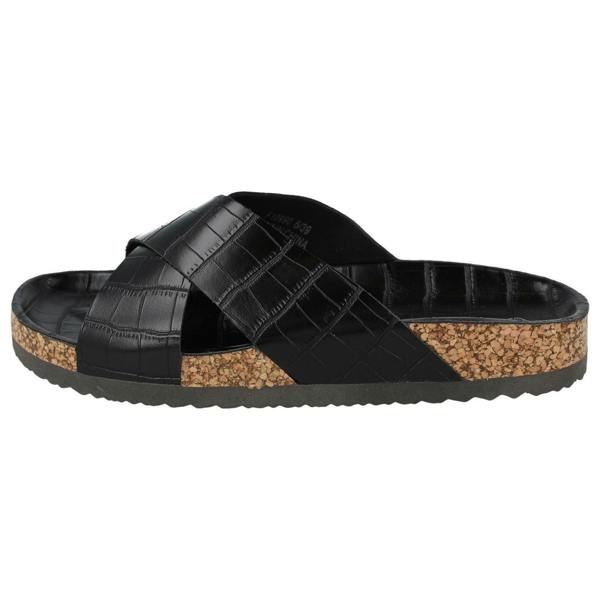 Spot On Ladies Spot On Open Toe Slip On Mule