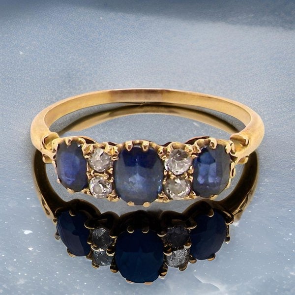 Vintage Tom A vintage Sapphire and Diamond ring