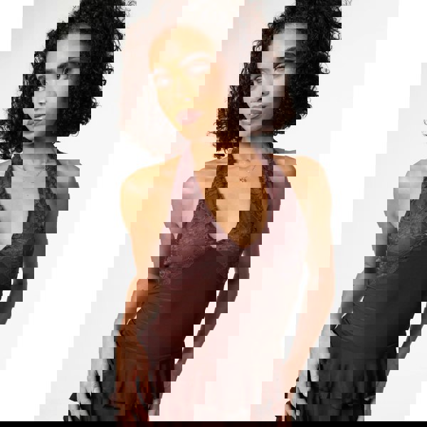 Pink Vanilla Lace Ruffle Playsuit