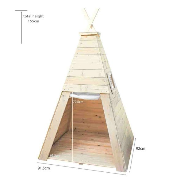 Big Game Hunters Playhouses Wooden Teepee Playhouse