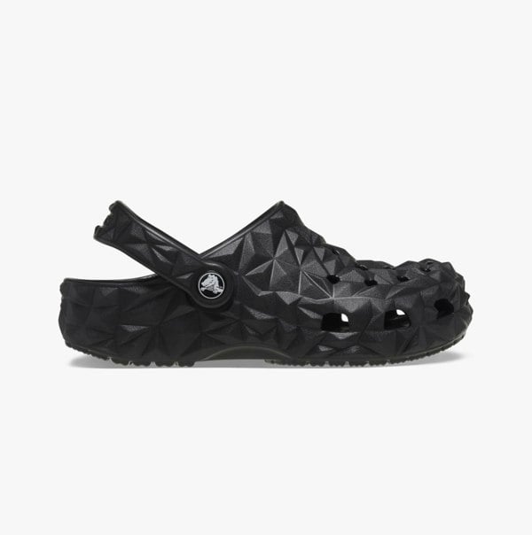 Crocs 209572-001 CLASSIC GEOMETRIC Kids Clogs Black