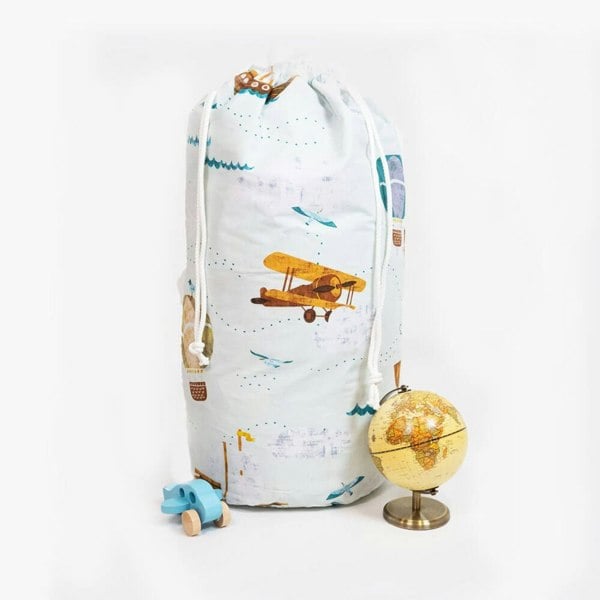 World Explorer Toy Storage Bag Toy Bag - Happy Linen Company