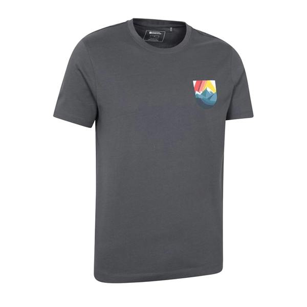 Mountain Warehouse Mens Lake District Short-Sleeved T-Shirt - Charcoal - 
