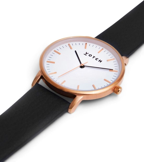 Votch Rose Gold & Black Watch | Moment