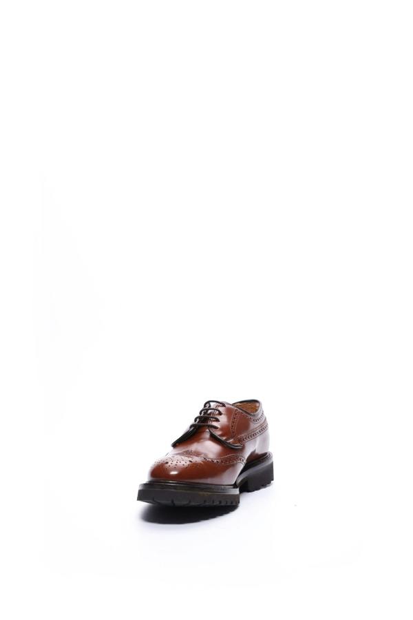 Guinevere brogue derby shoes in hazelnut calf leather, Made in England