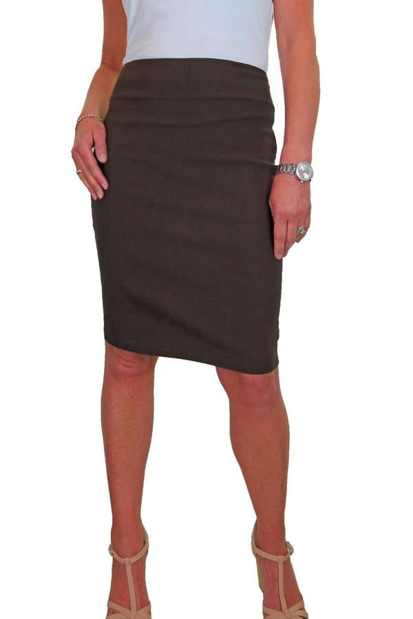 Paulo Due Women's Stretch Bodycon Pencil Skirt 22"