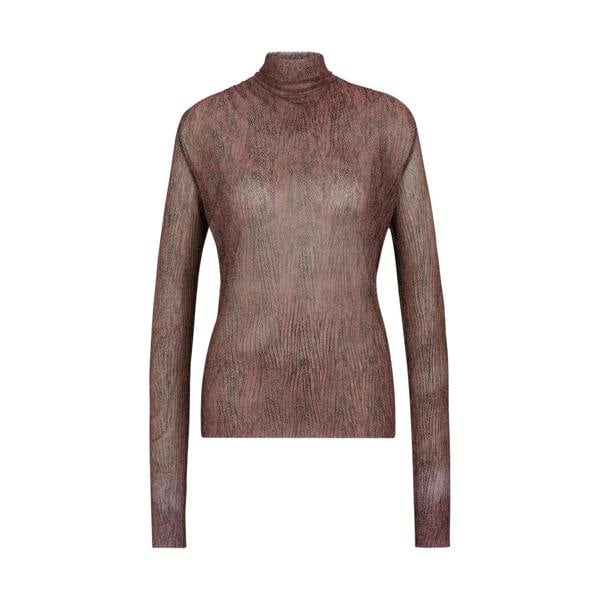 Boss Womens/Ladies Emata Mock Neck Slim Top - Marble - 
