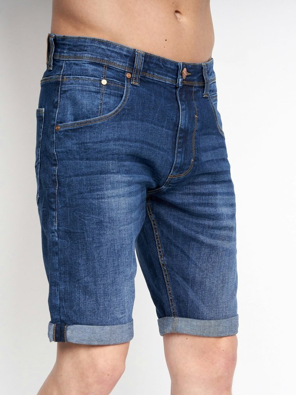 Duck and Cover Mustone Denim Shorts Dark Wash