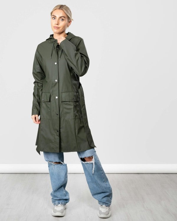 Rains Curve Womens Jacket - 03 Green