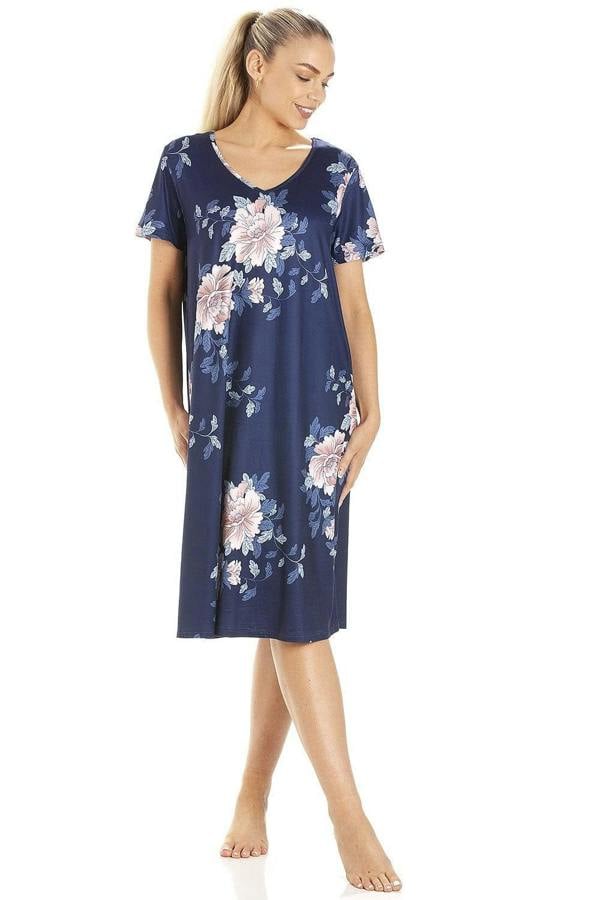 Womens Lightweight Floral Print Nightdress