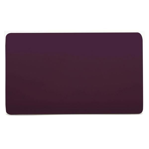 Trendi Switch Double Blanking Plate in Plum Purple