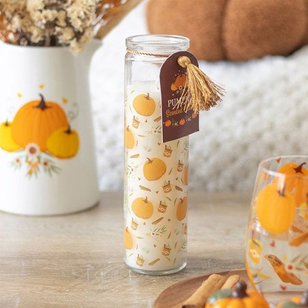 Serano Pumpkin Print Tube Candle