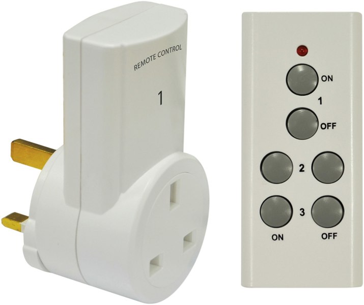 Eagle 1 Way Remote Control Mains Socket Set