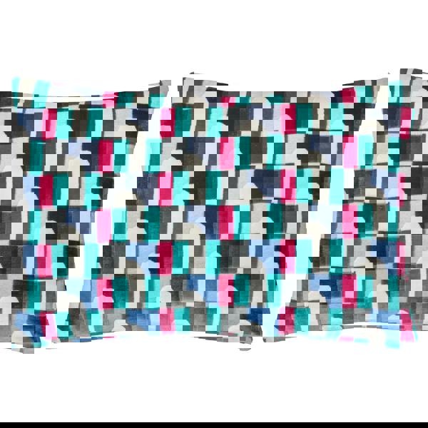 Paoletti Keela Geometric Cushion Cover - Magenta/Blue