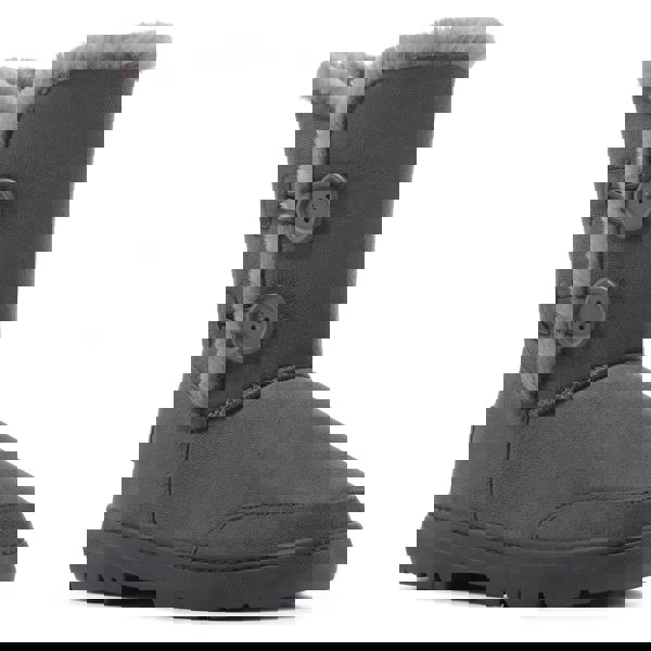 VIVA Freya: Womens Double Button Faux Fur Lining Mid-Calf Winter Boots