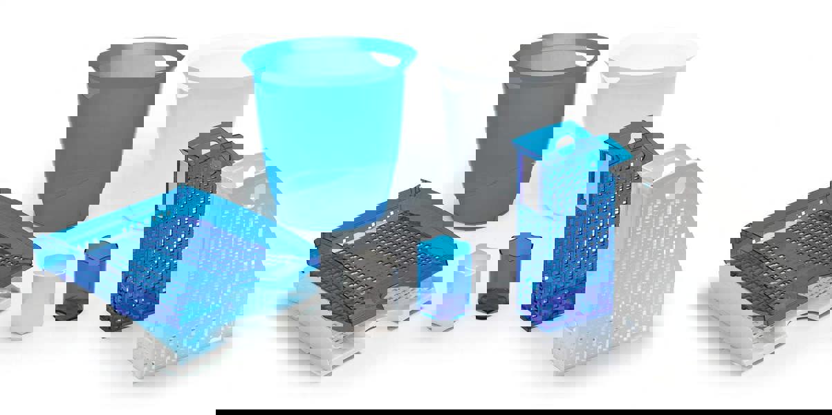 Durable TREND Stackable Letter Tray Paper File Organiser | 6 Pack | A4+ Clear