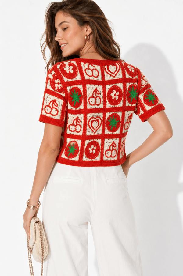 FRUITS OF LABOUR — TOMATO WOMEN'S KNIT JUMPER - Claudio Lugli Shirts