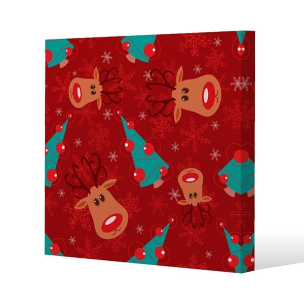 Benjamin Tate Design Reindeer and tree pattern (canvas)