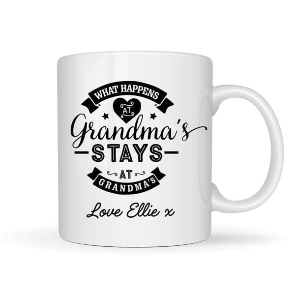 Personalised Grandma's House Funny Mug, Candle & Socks Gift Hamper