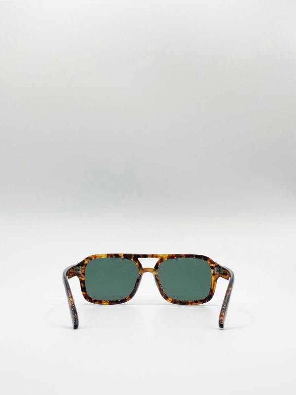 70's Navigator Sunglasses In Tortoiseshell - svnx