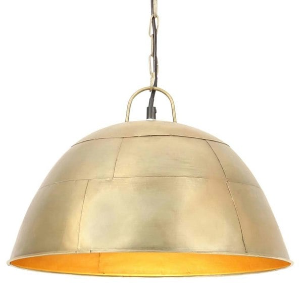 Berkfield Industrial Vintage Hanging Lamp 25 W Brass Round 41 cm E27