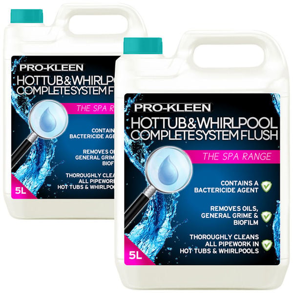ProKleen 10L of Pro-Kleen Hot Tub & Whirlpool Complete System Flush Cleaner