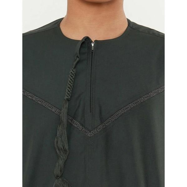 TT-008 - Boy's Emirati Omani Tassel Thobe - Green - Thobez - 17
