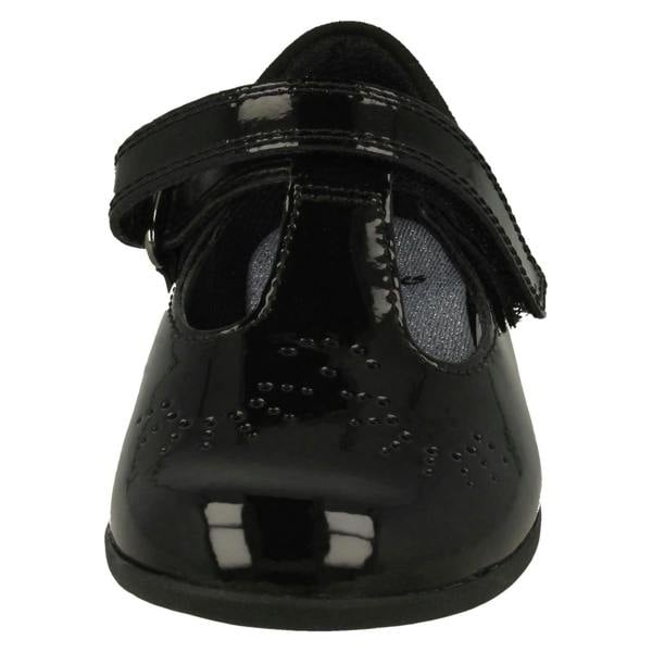 Clarks Girls Clarks Laser Detailed T-Bar Shoes Scala Spirit T