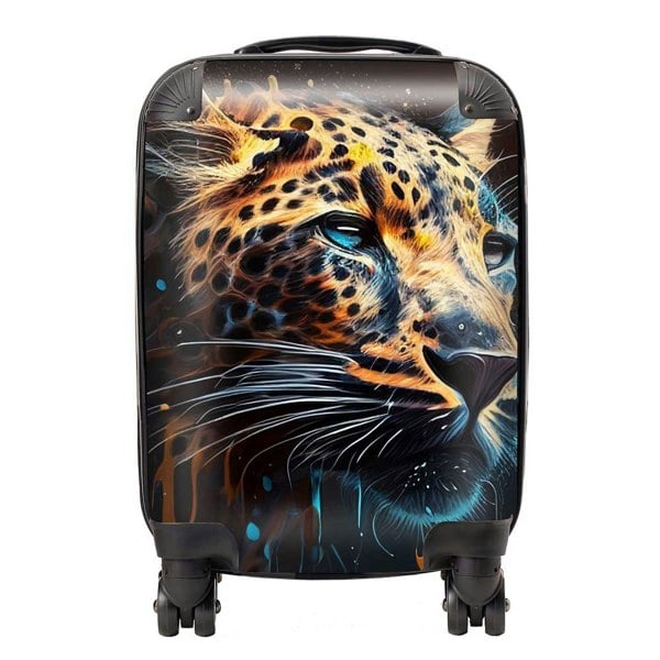 Warren Reed Leapoard Face Splashart On Dark Background Suitcase