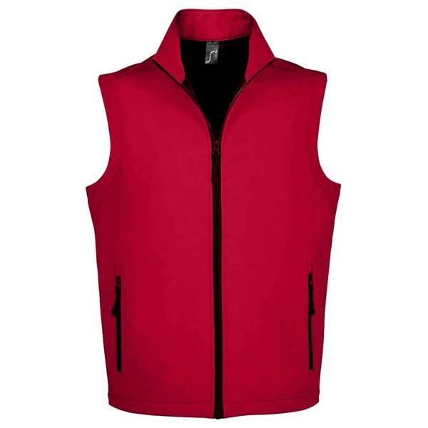 SOLS Unisex Adult Race Softshell Gilet - Pepper Red