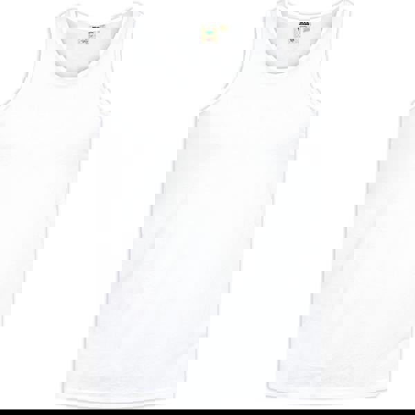 Duke Mens D555 Fabio Kingsize Tank Top - White