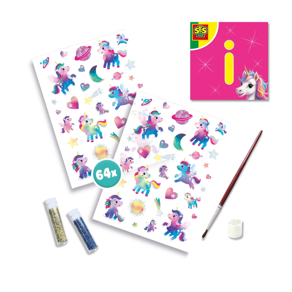SES Creative Unicorn - Tattoos and glitters