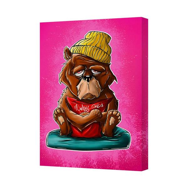 Benjamin Tate Design Contemporary Gorilla Canvas Art Print On Deep Wooden Frame