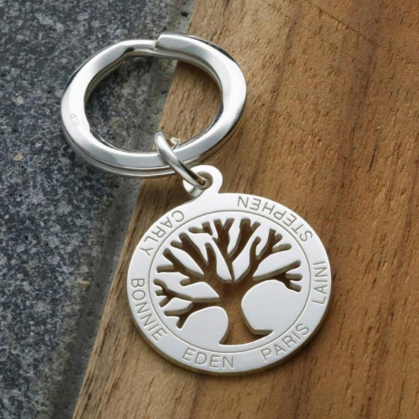 Christopher James of London Sterling Silver Tree Of Life Keyring