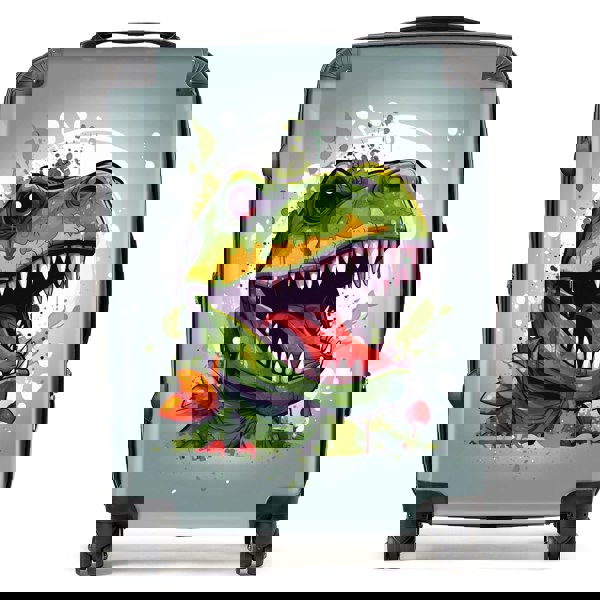 Warren Reed Laughing T-Rex Suitcase