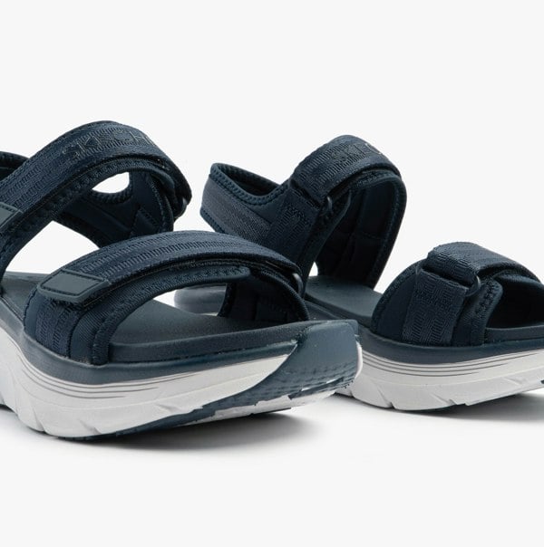 Skechers D'LUX WALKER - ADORED DAYS Womens Sandals Navy/Grey/Pink