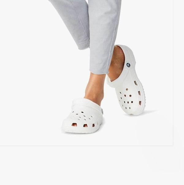 Crocs 10001-100 CLASSIC Unisex Clogs White