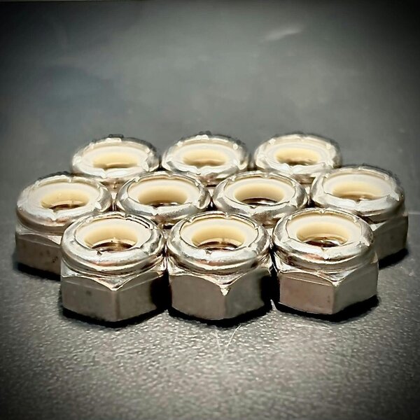 Fixaball UNC Hex Nyloc Nut A2/ 304 Stainless Steel DIN 985