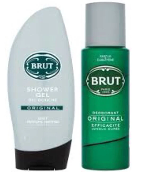 Brut Gift Set 200ml Deodorant Spray + 250ml Shower Gel