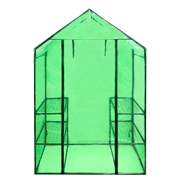 Berkfield Walk-in Greenhouse with 4 Shelves