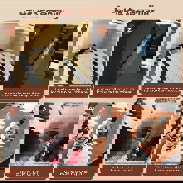 Skylos Dog Booster Car Seat Cosy Cats Pet Travel Bed with Safety Leash Brown