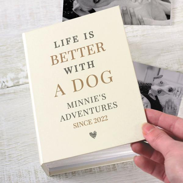 Abode Home & Gifts Personalised 'Life Is Better With' Photo Album