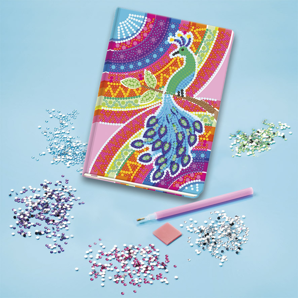 Totum Diamond Paint Notebook Peacock