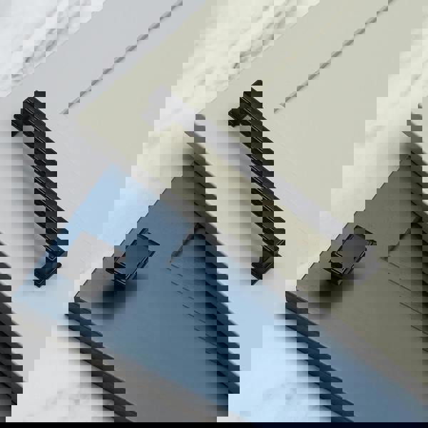 Handle & Home Black Square 160mm Cabinet Bar Handle & 32mm Matching Knob