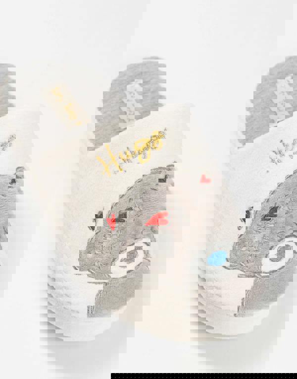 Me to You Womens White Tatty Teddy Mule Slippers