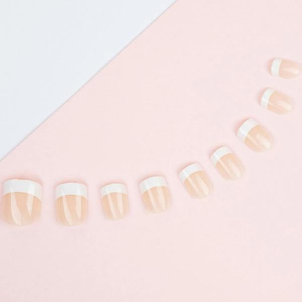 Invogue Pink French Square Nails